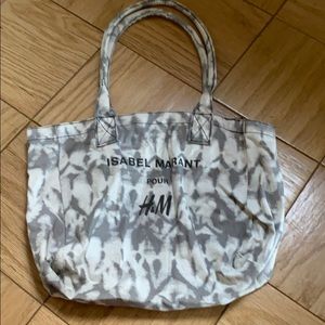 Isabel Marant for H&M canvas bag Approx 17W x 13H